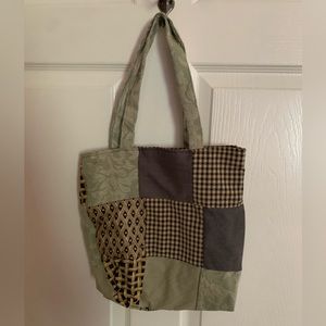 Handmade patchwork tote bag